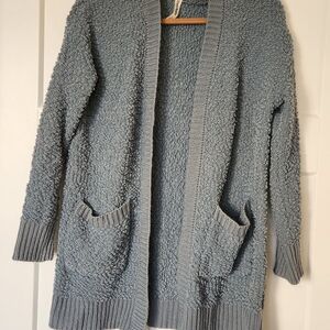 Zenana Outfitters Cozy Blue Cardigan